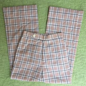 Vintage 70s plaid bell bottoms